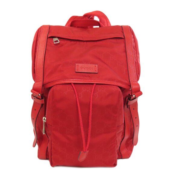 Gucci Handbags - GUCCI Authentic Red Backpack